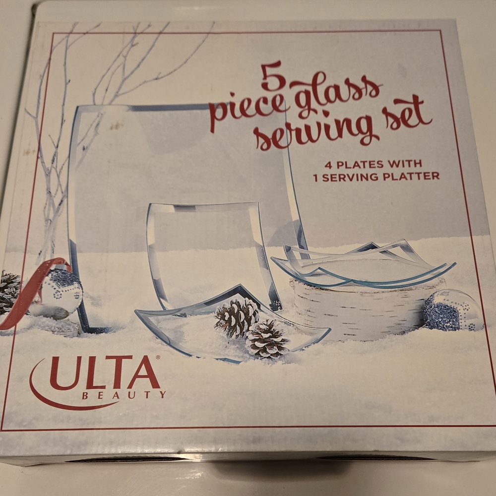 Ulta Beauty 5-Piece Glass Serving Set